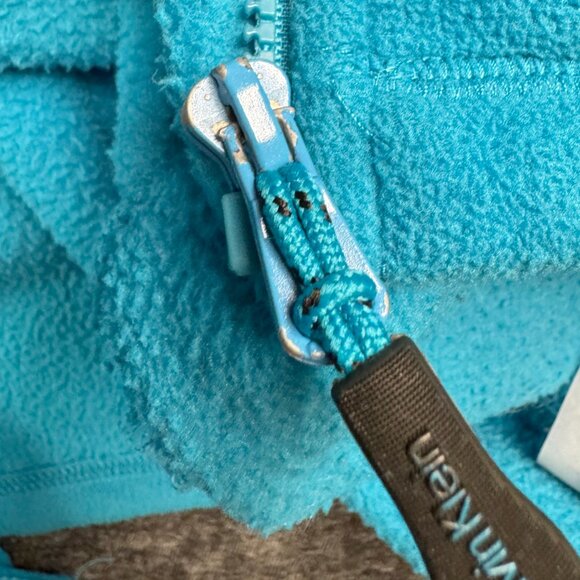 Calvin Klein Performance Women’s Fleece Jacket Medium Blue Full Zip Embroidered - Picture 11 of 11